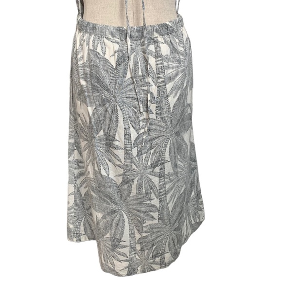 Marine Layer LILY Dress in Linen & Cotton and Palm Print sz XL - Picture 11 of 16